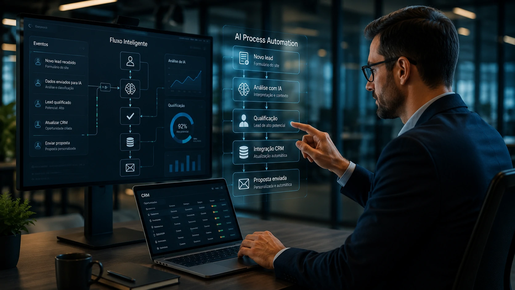 AI Process Automation em ambiente corporativo