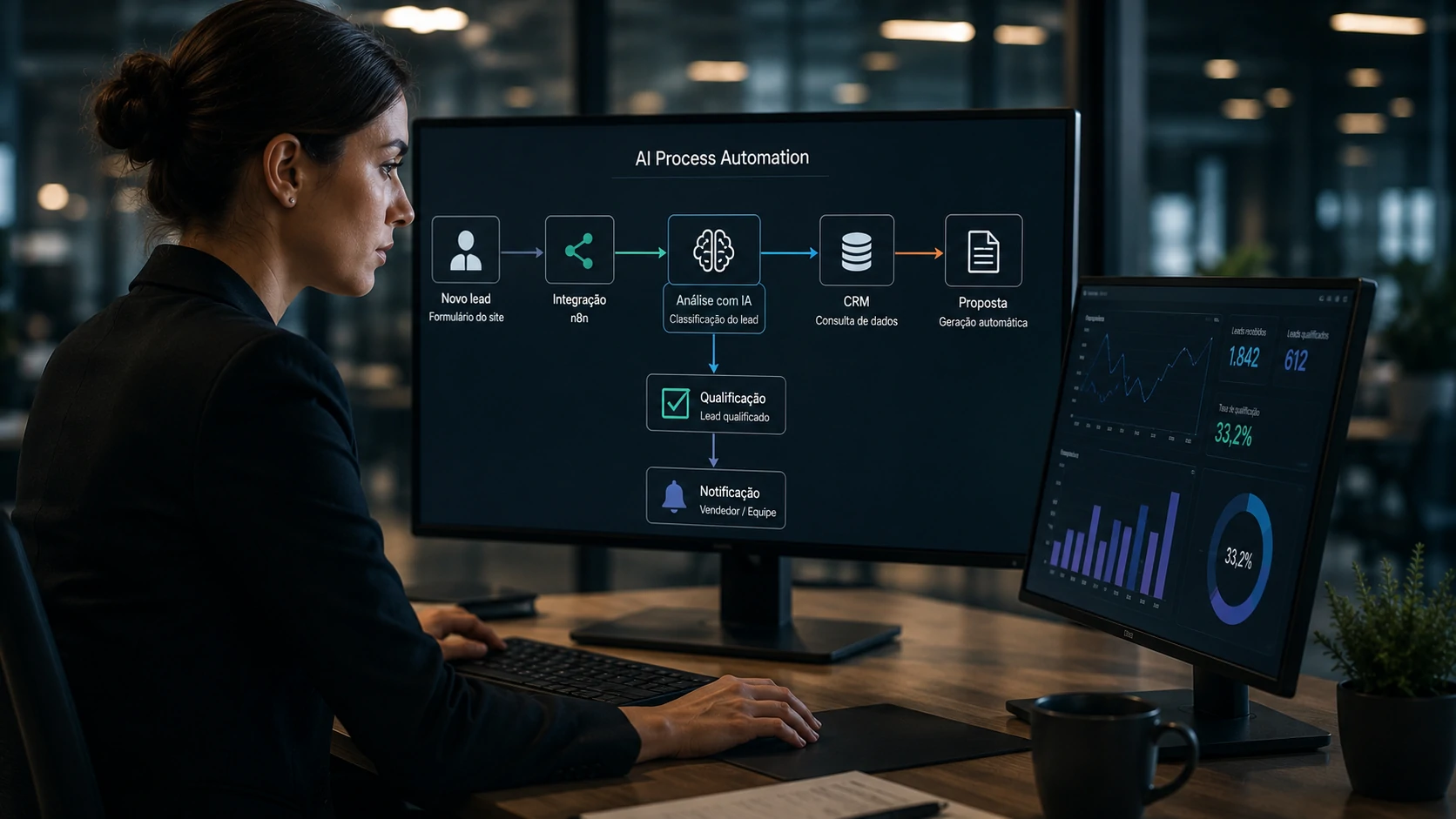 Arquitetura moderna de AI Process Automation