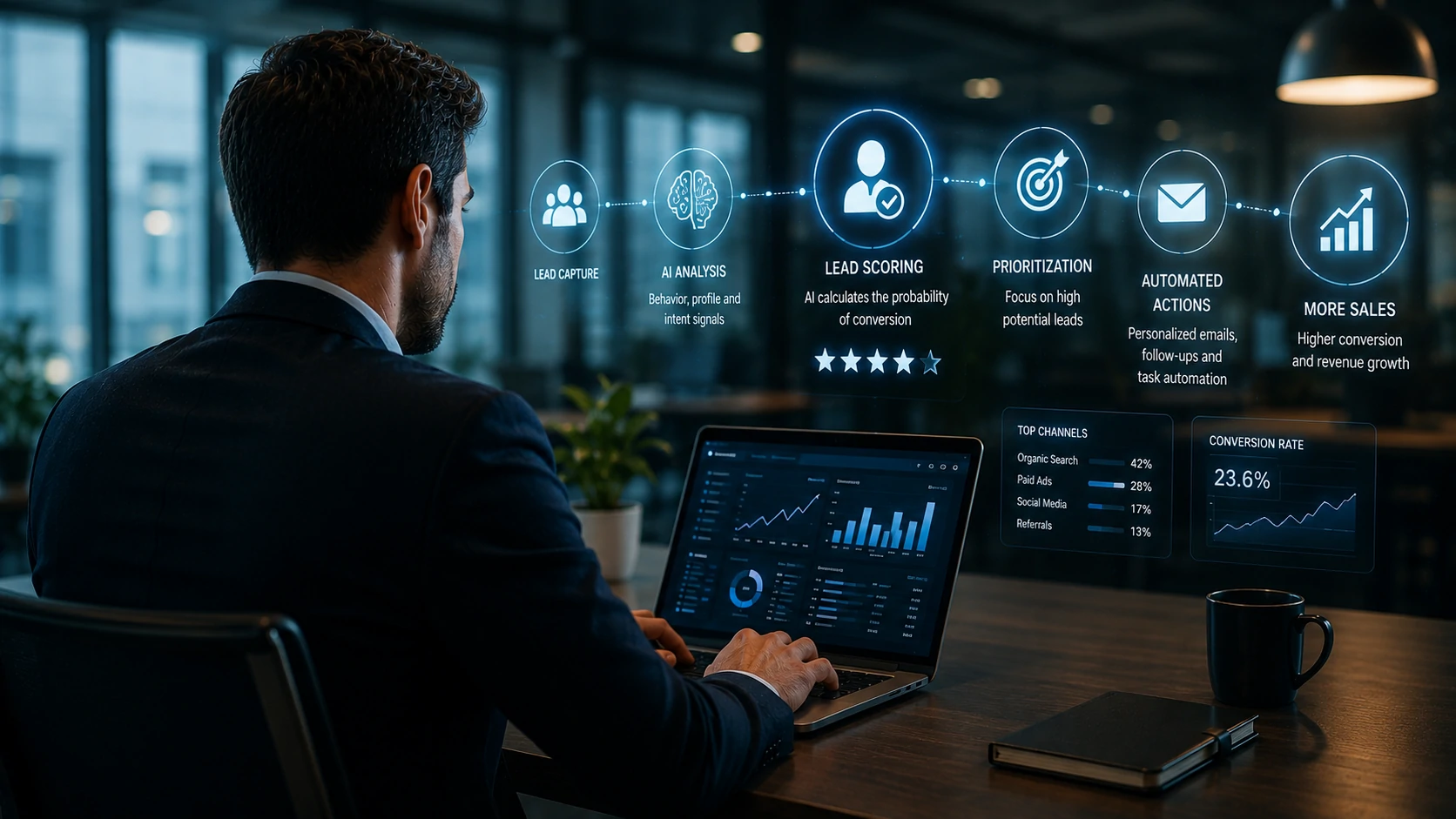 Automação comercial com IA