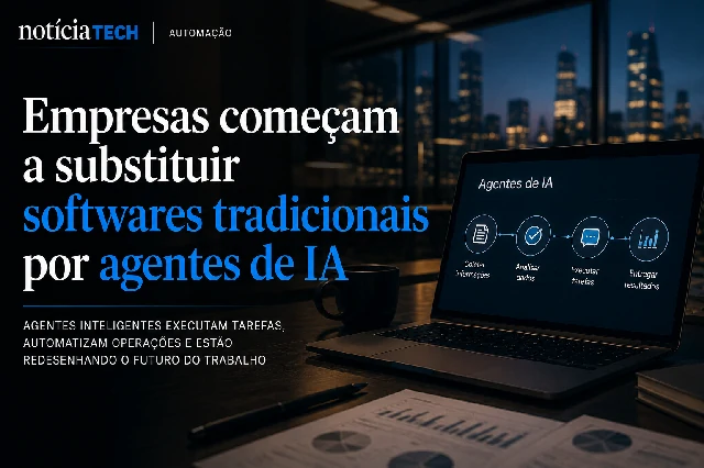 Agentes de inteligência artificial substituindo softwares corporativos tradicionais