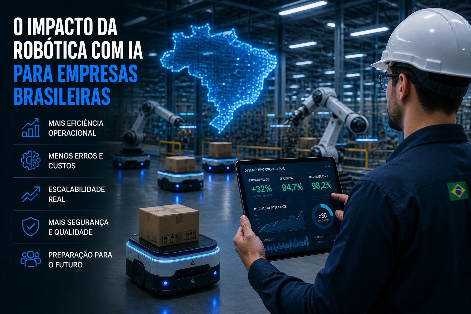 Empresa brasileira utilizando robótica com inteligência artificial