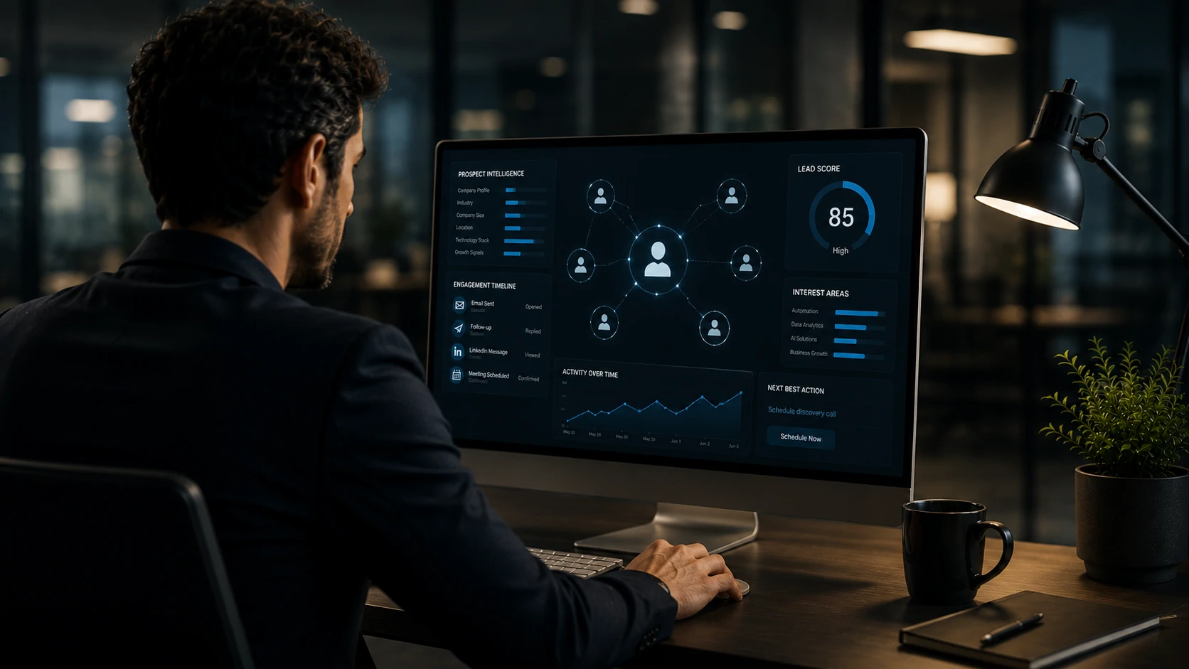 AI SDR integrado ao CRM e ao processo comercial