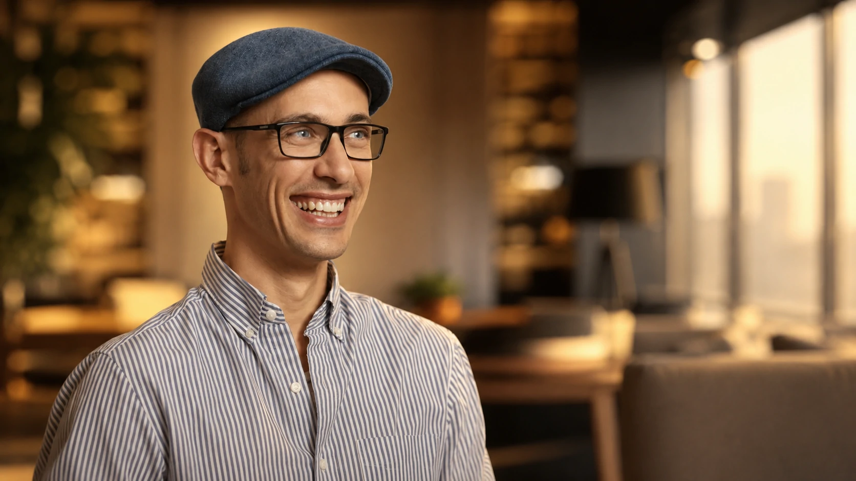 Tobi Lütke during a presentation on artificial intelligence and business productivity