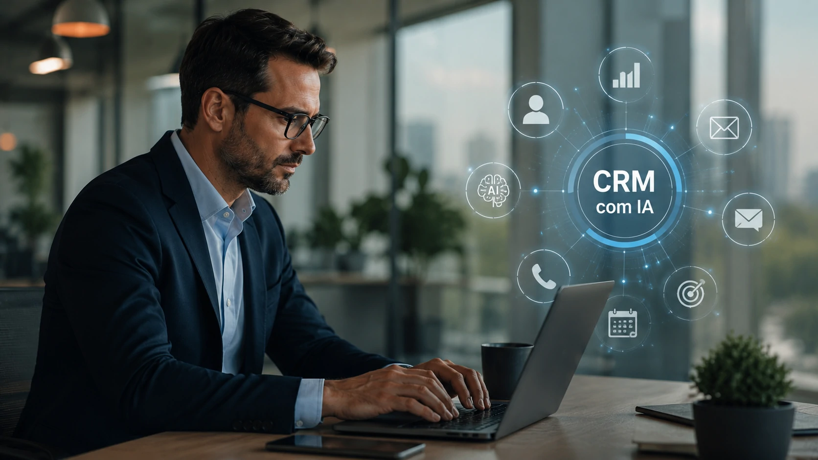 Implementação estratégica de CRM com Inteligência Artificial em empresas