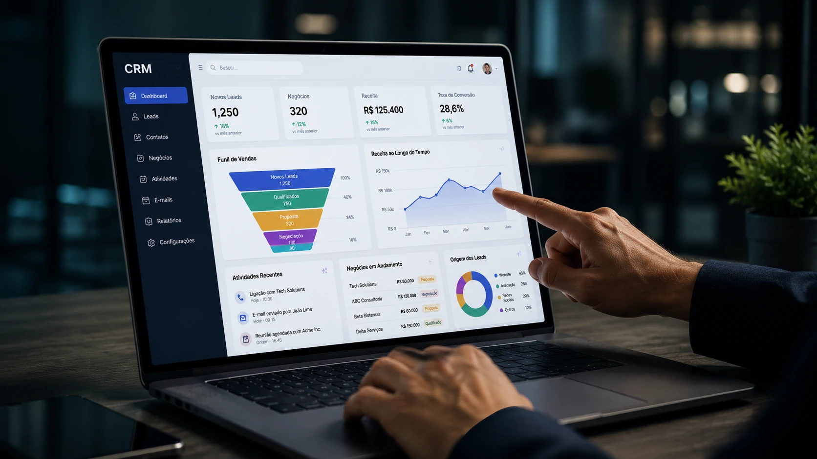 Como um CRM com IA transforma a gestão comercial