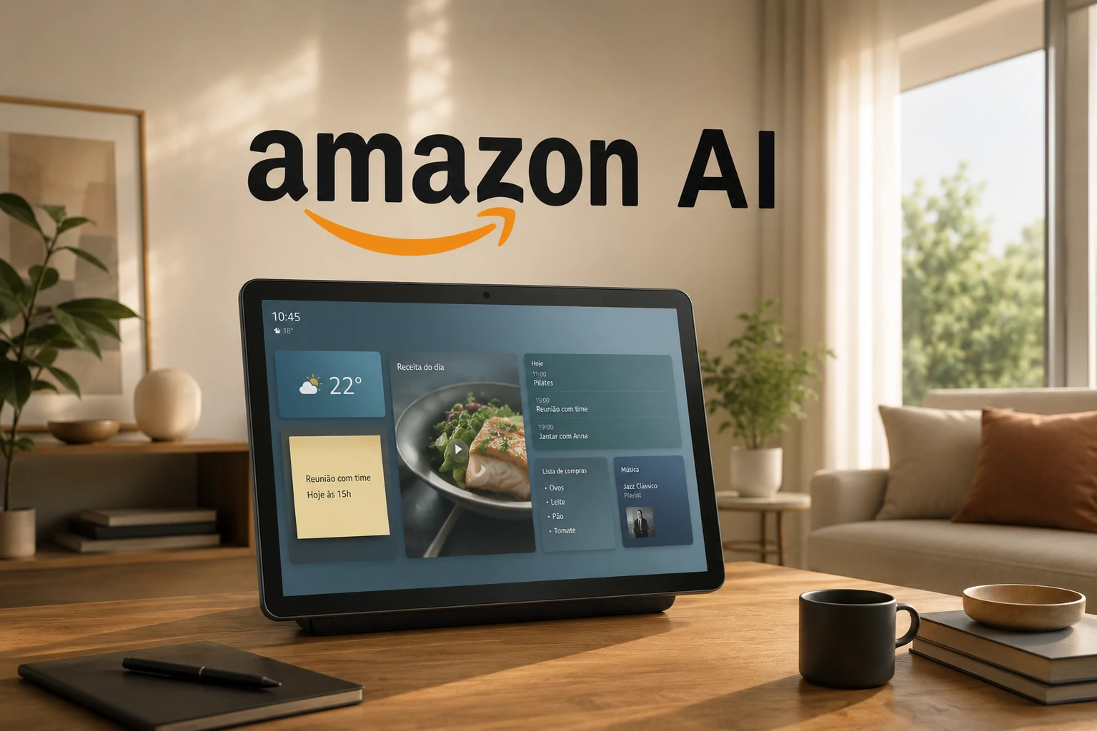 Nova Alexa com IA generativa da Amazon competindo com ChatGPT e Gemini.
