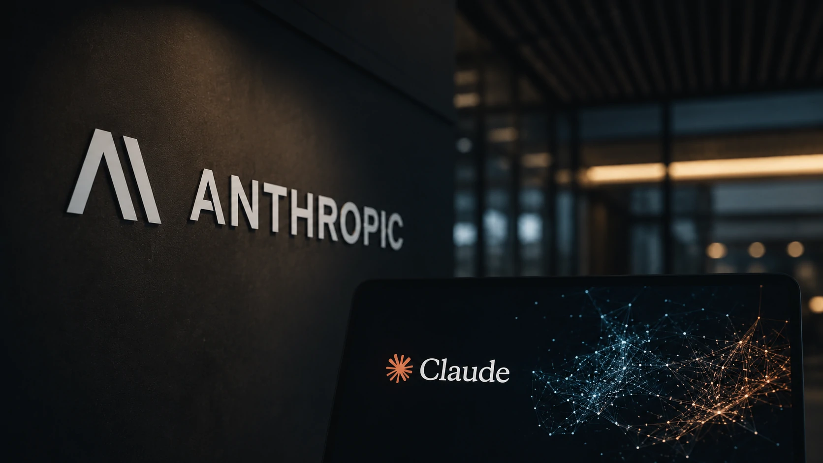 Representação editorial do Claude com estruturas neurais transparentes simbolizando interpretabilidade da inteligência artificial.