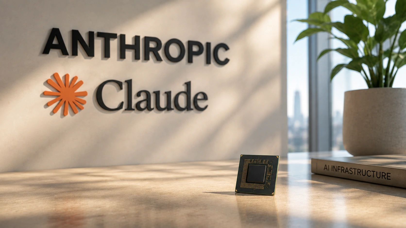Custom AI chip concept powering enterprise AI