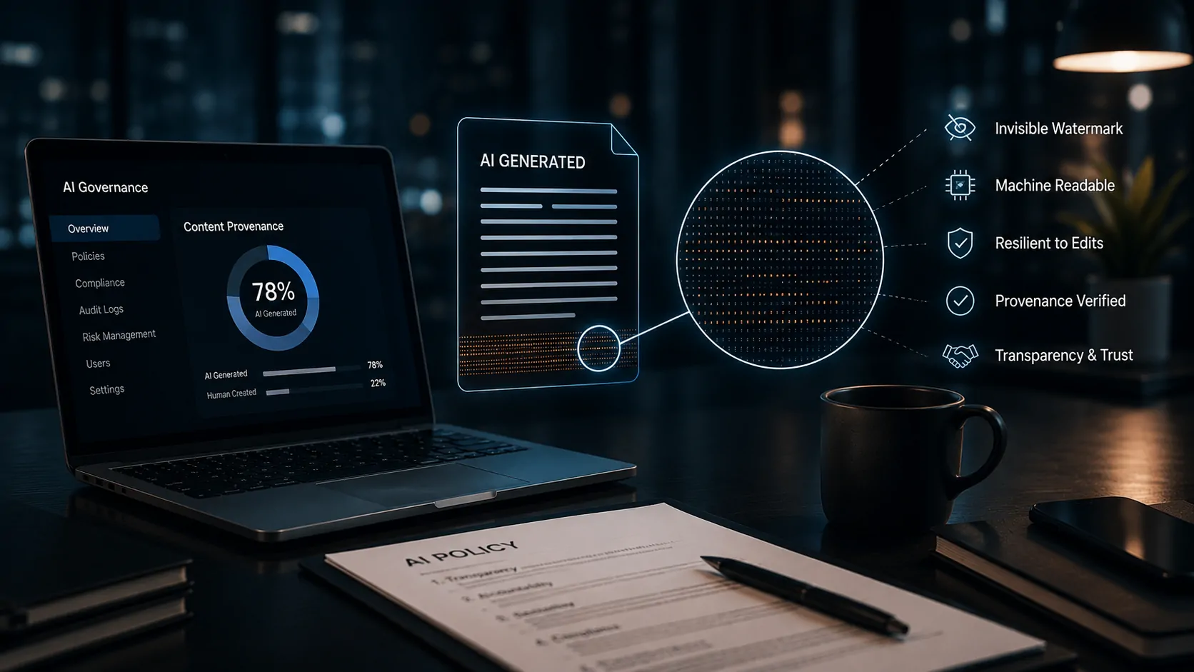 Future of traceability and governance for AI-generated content