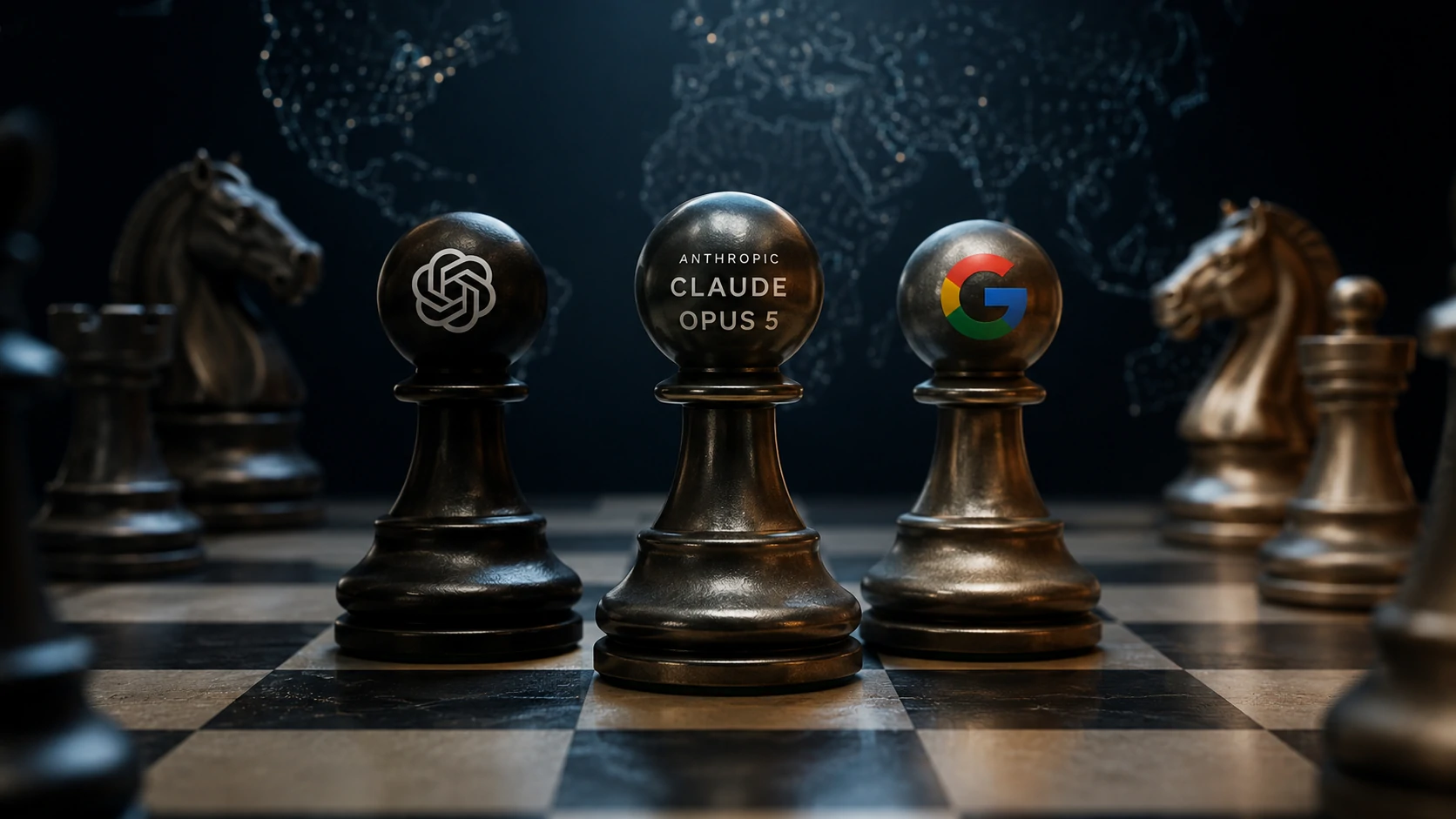 Claude Opus 5 intensifies competition with ChatGPT and Gemini in the enterprise artificial intelligence market.