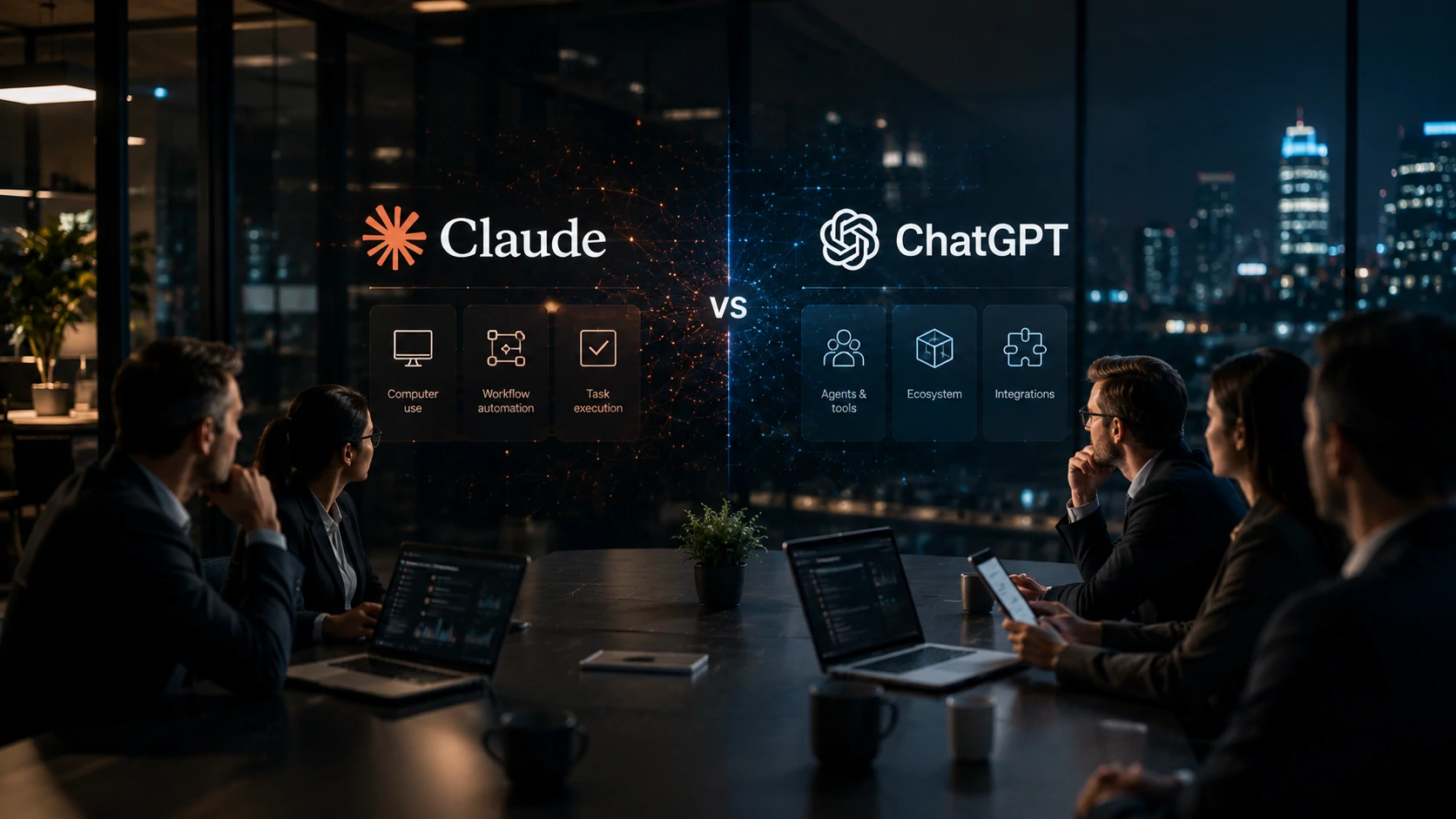 Enterprise AI platforms competing through intelligent automation and AI agents