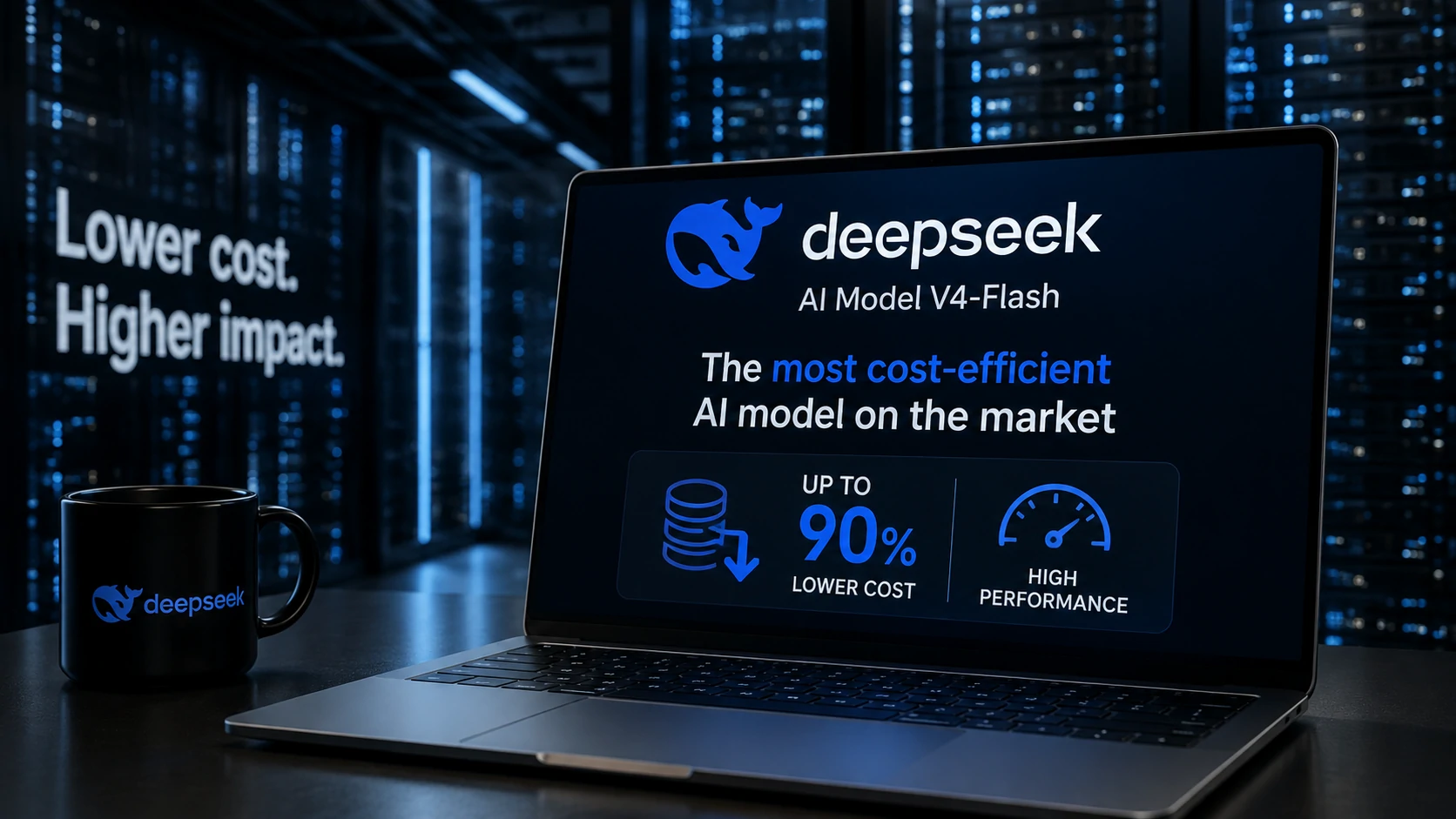 DeepSeek apresenta estratégia baseada em modelos de IA mais baratos para empresas.