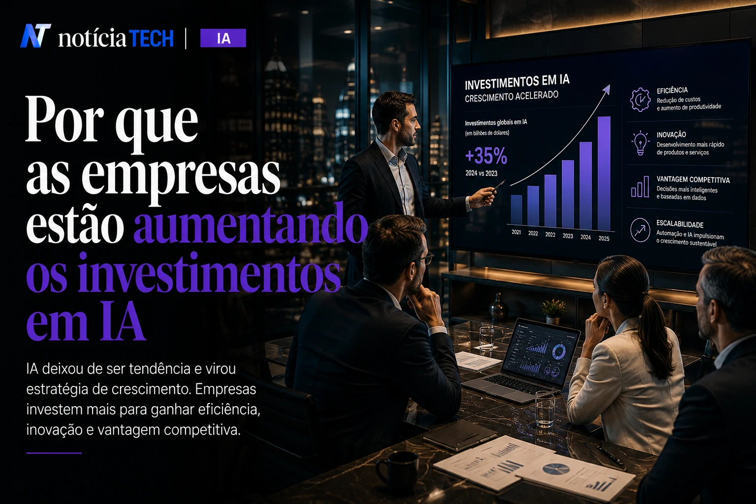 Ambiente corporativo utilizando automação e agentes inteligentes