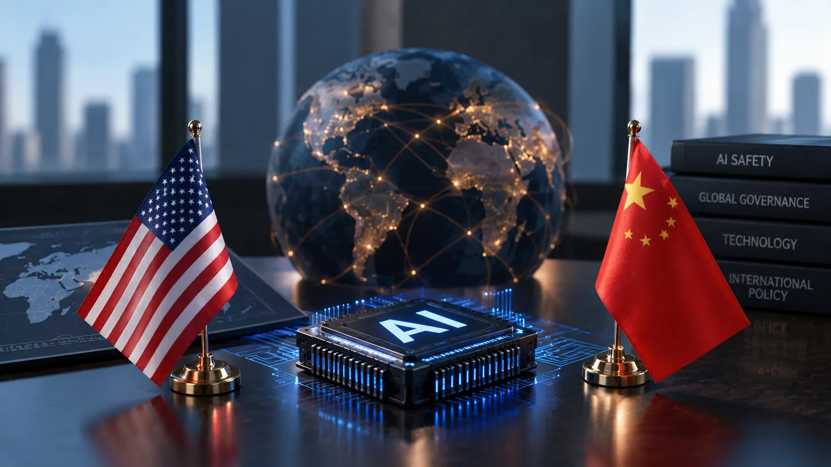 Representation of international rules for artificial intelligence safety between the United States and China