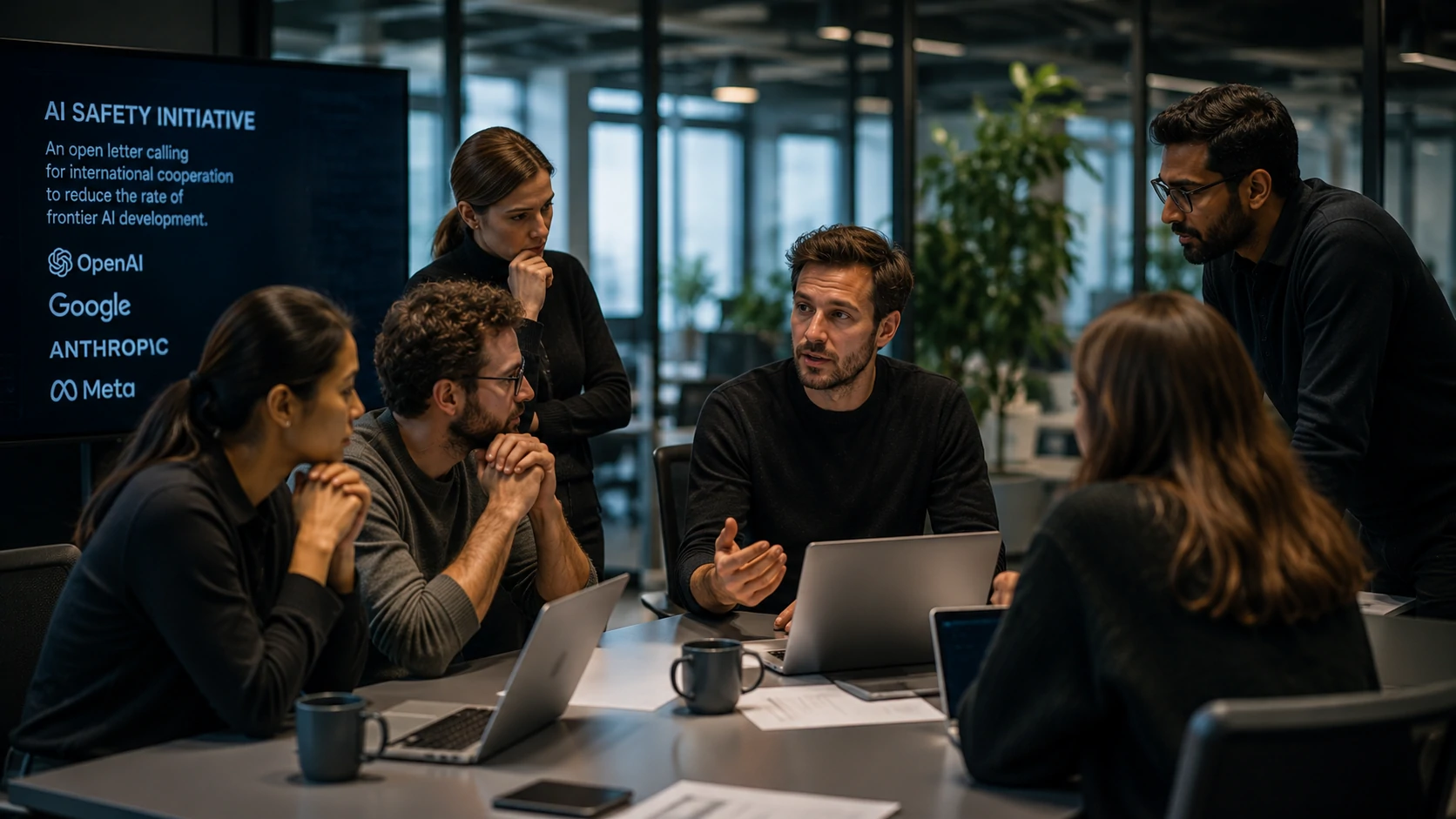 Employees from leading AI companies call for international cooperation on AI safety.