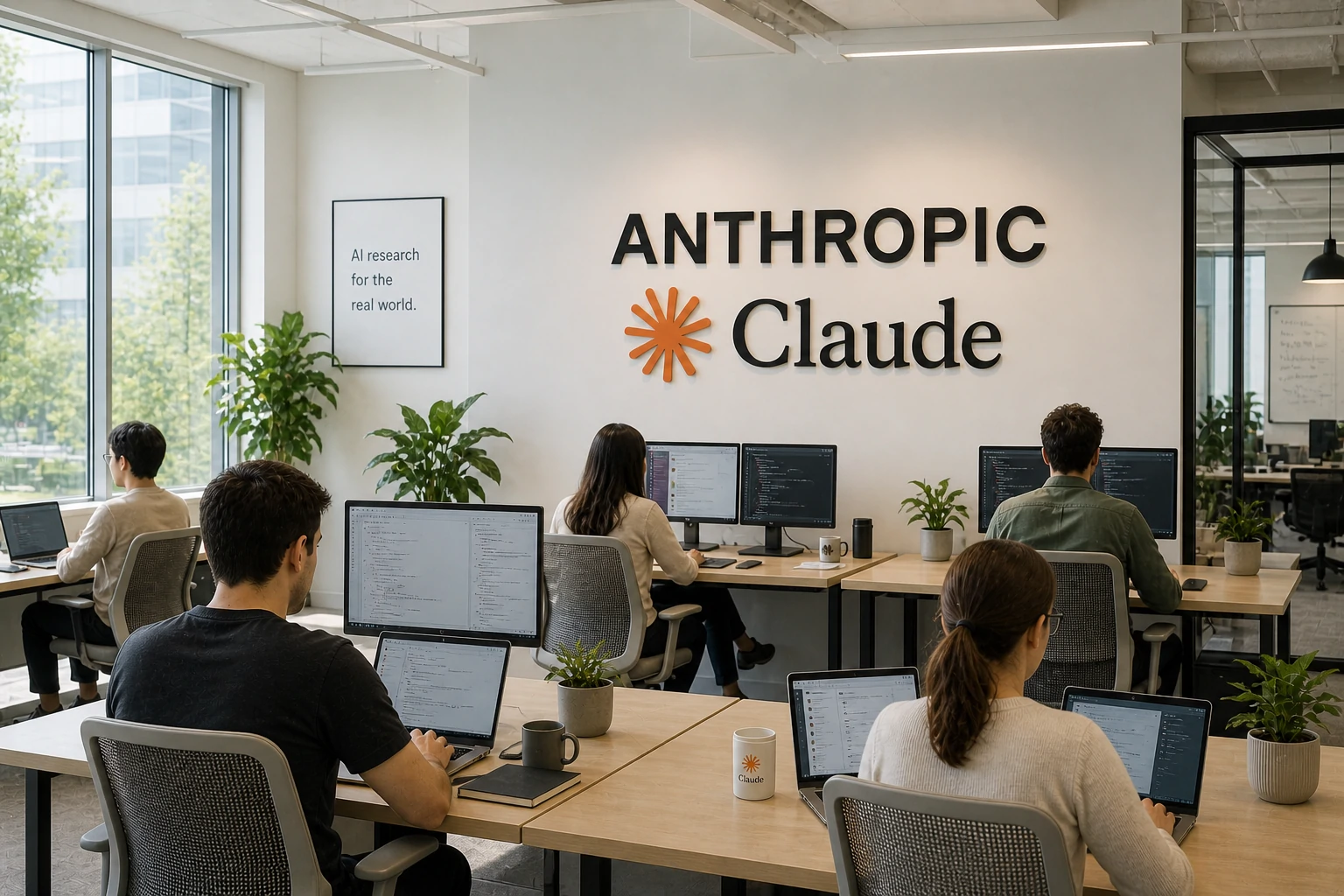 Executivos analisando dashboards de automação e inteligência artificial empresarial