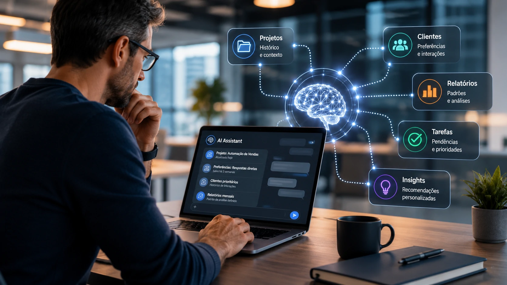 Memória permanente aplicada à inteligência artificial corporativa
