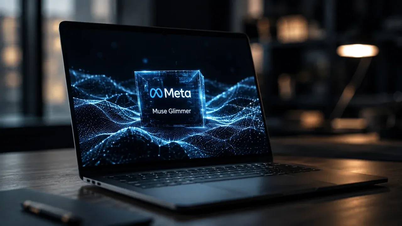 Meta Muse Glimmer artificial intelligence model running on a personal computer