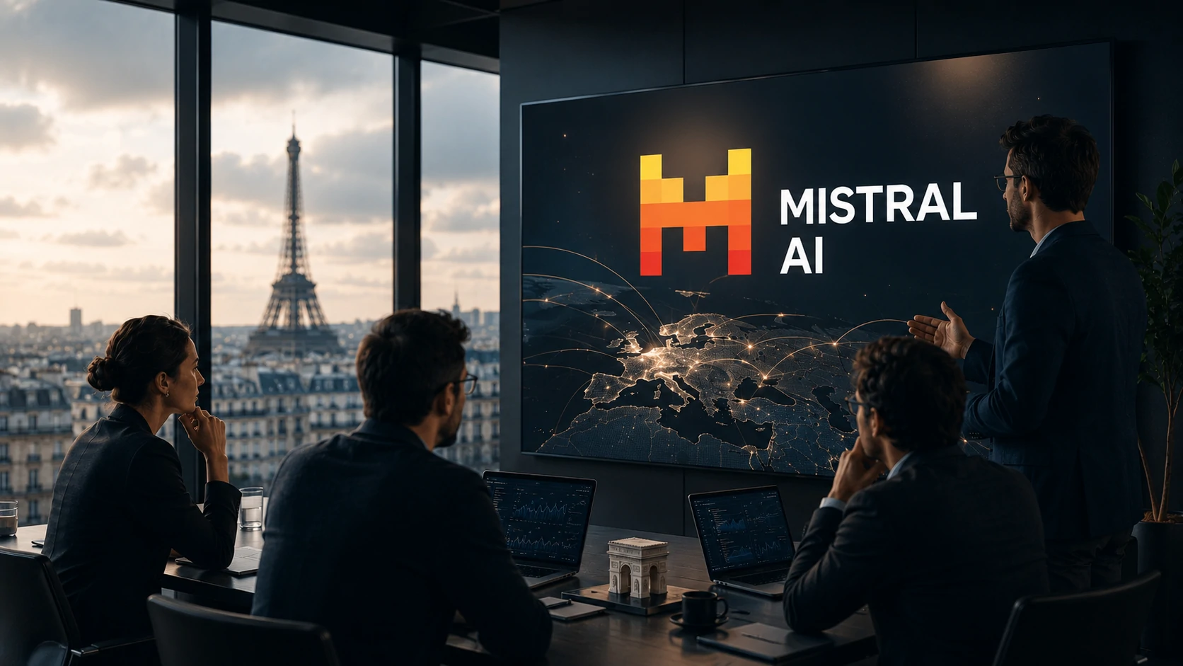 Mistral AI ganha destaque na competição global de inteligência artificial contra grandes empresas de tecnologia