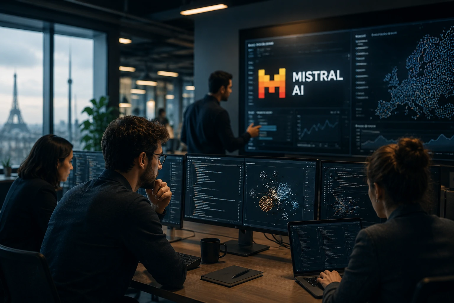 Mistral AI disputando espaço no mercado global de inteligência artificial