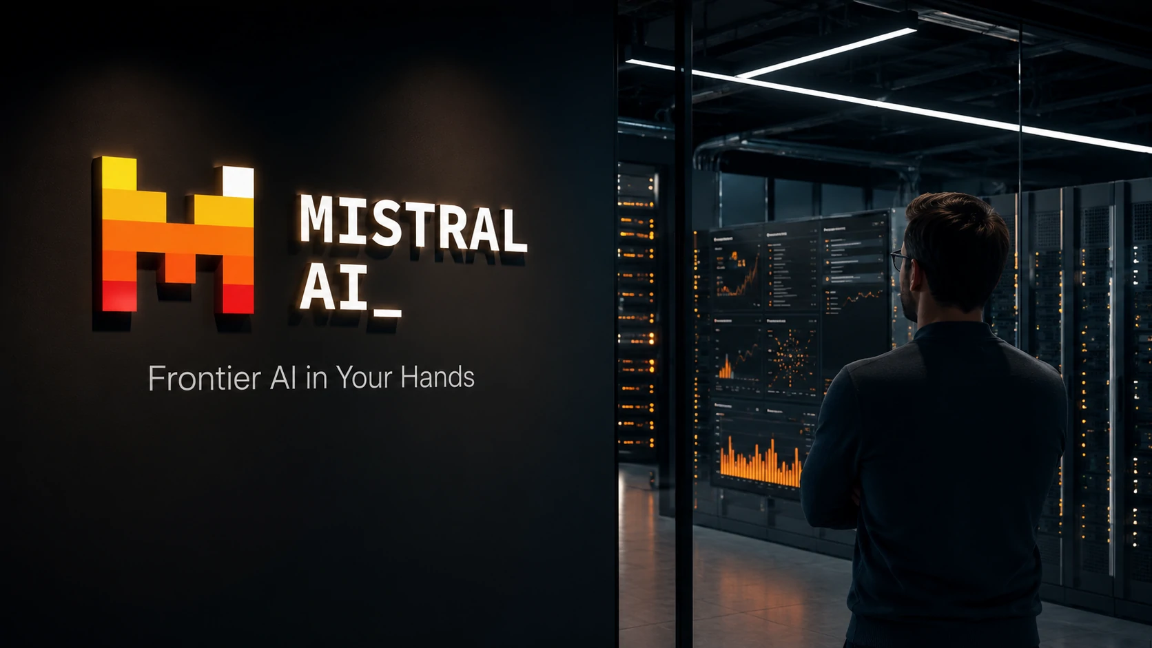 Executivos analisam a nova estratégia da Mistral AI para competir no mercado global de inteligência artificial.