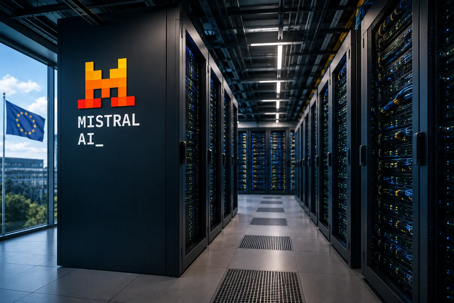 AI infrastructure and European technology ecosystem representing Mistral AI&rsquo;s expansion
