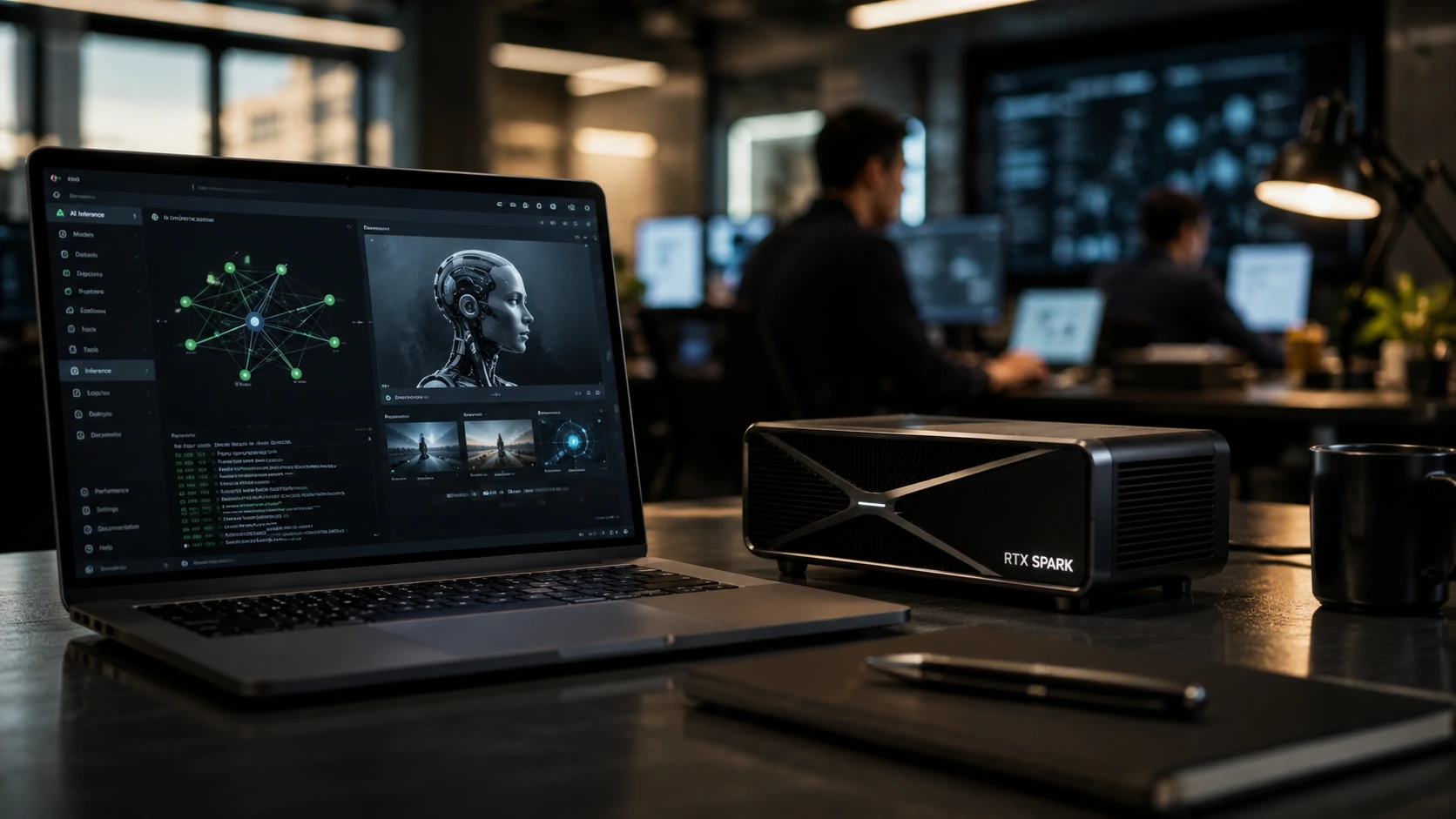 Executivos analisando nova geração de AI PCs