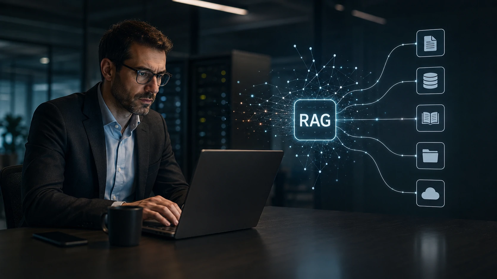 RAG architecture connecting AI models to enterprise knowledge bases