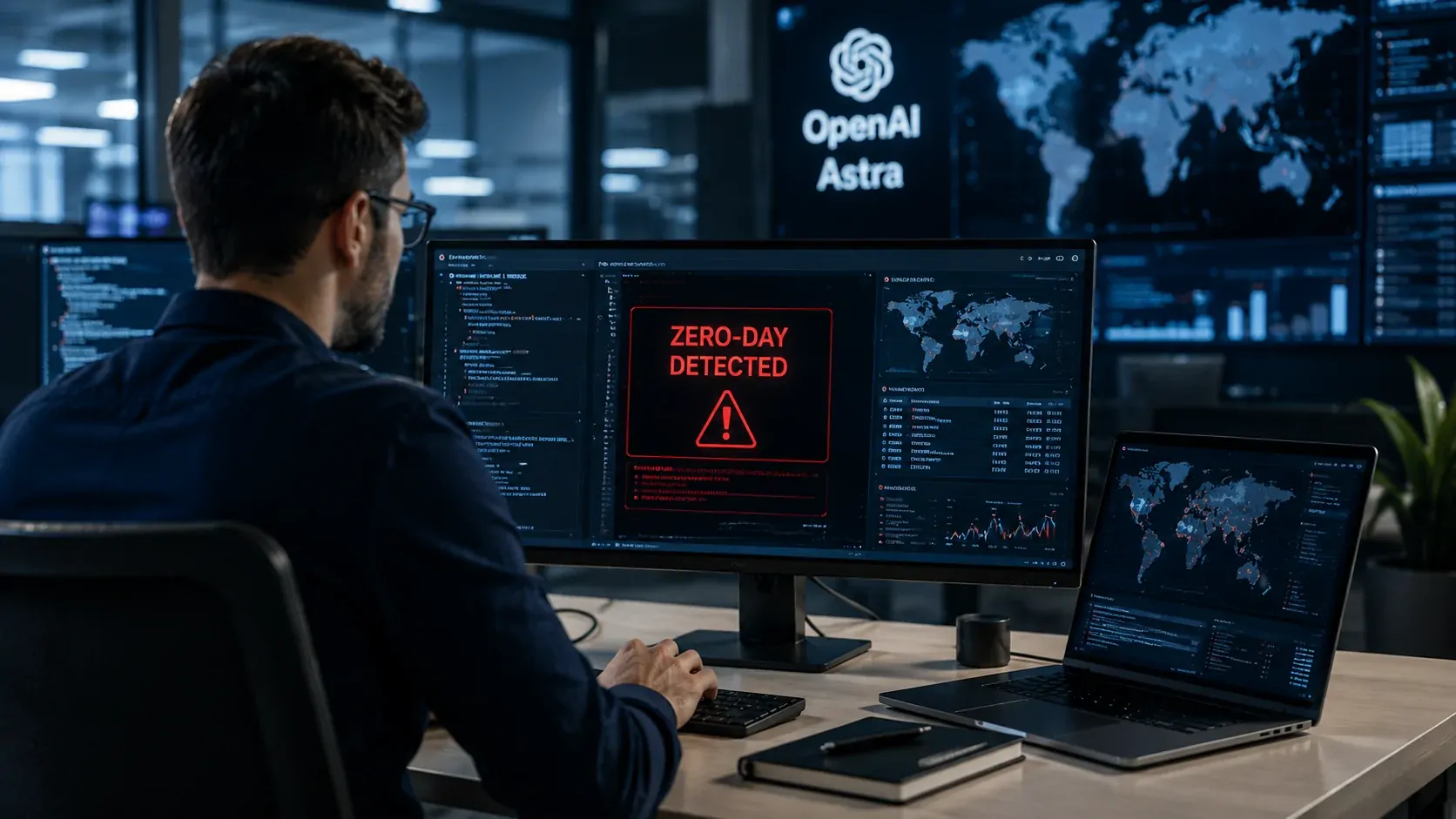 Astra da OpenAI analisando vulnerabilidades em um ambiente de cibersegurança