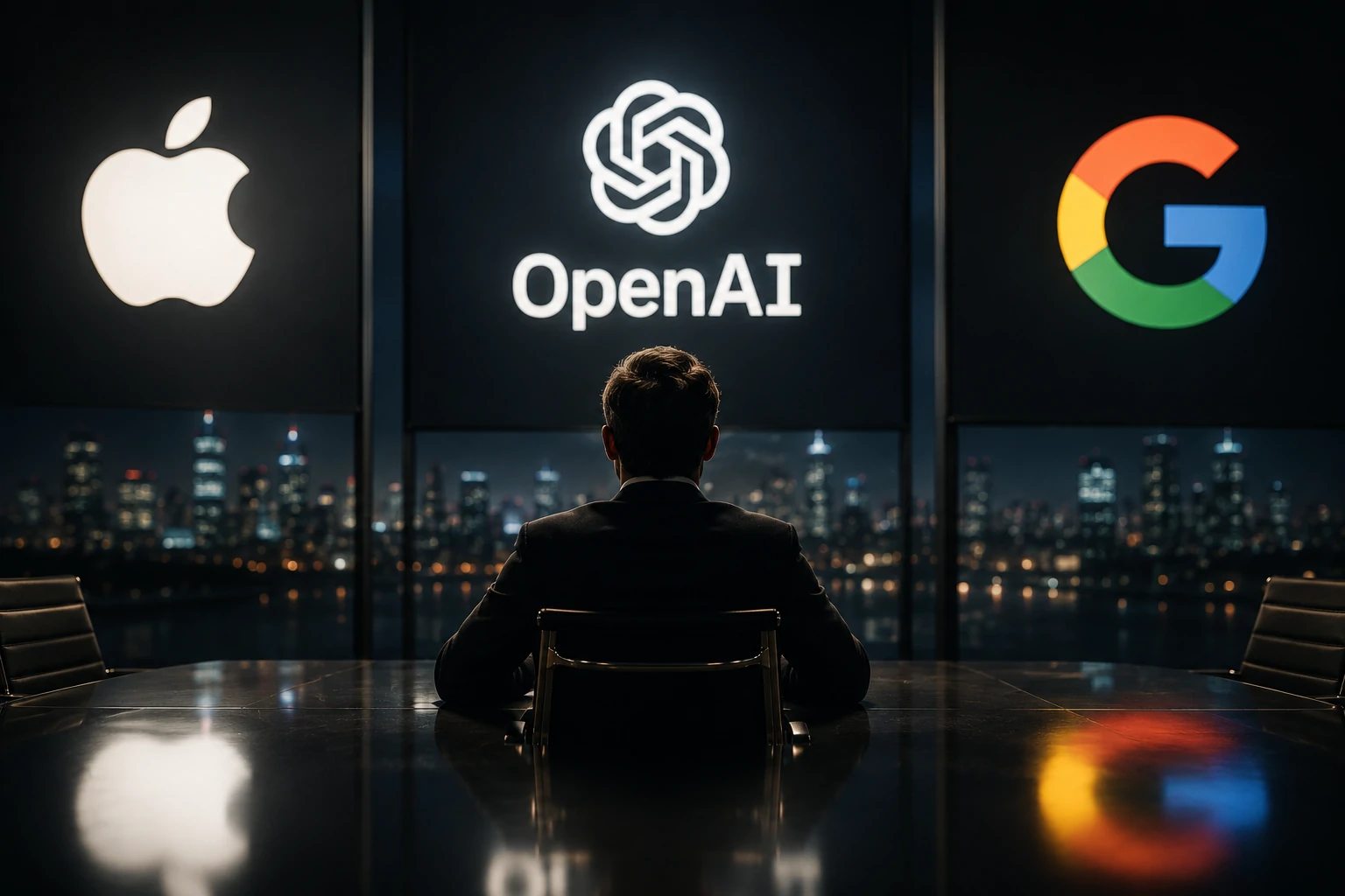 Future competition between OpenAI, Apple, and Google in AI-powered computing