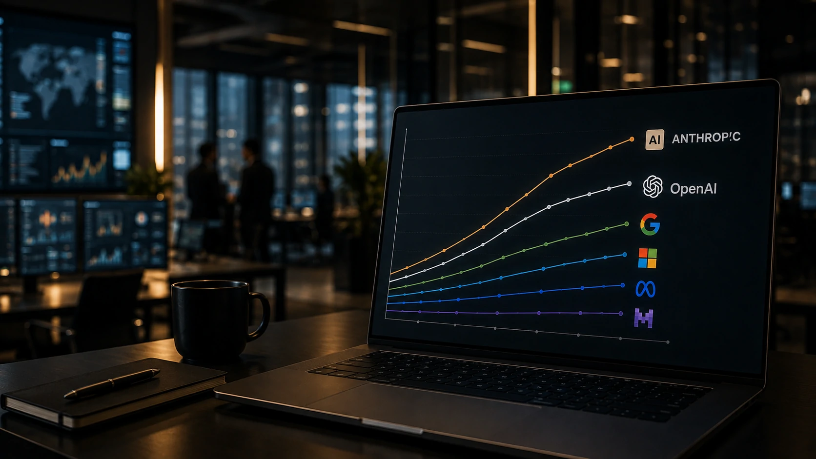 Competition between OpenAI and Anthropic in the enterprise AI market