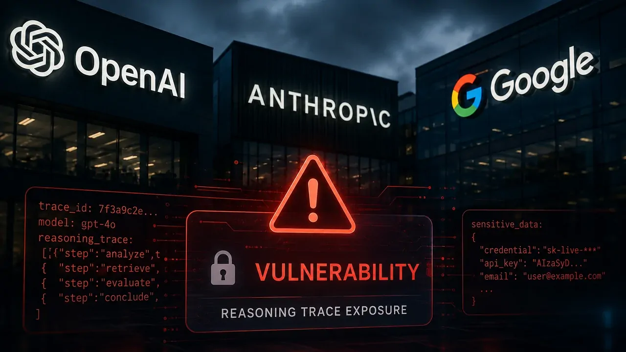 Representation of ChatGPT, Claude and Gemini with internal reasoning layers exposed by an AI API flaw
