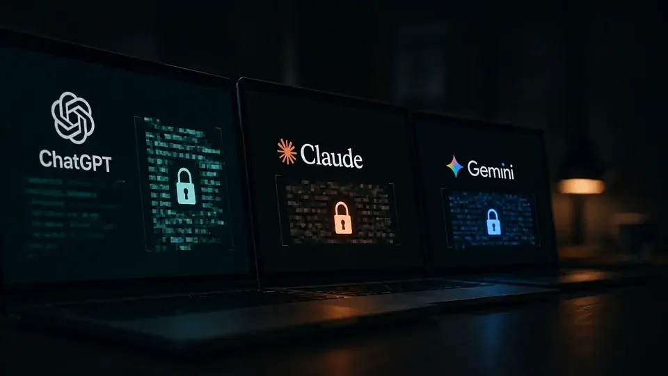 Representation of OpenAI, Anthropic and Google facing an artificial intelligence API vulnerability