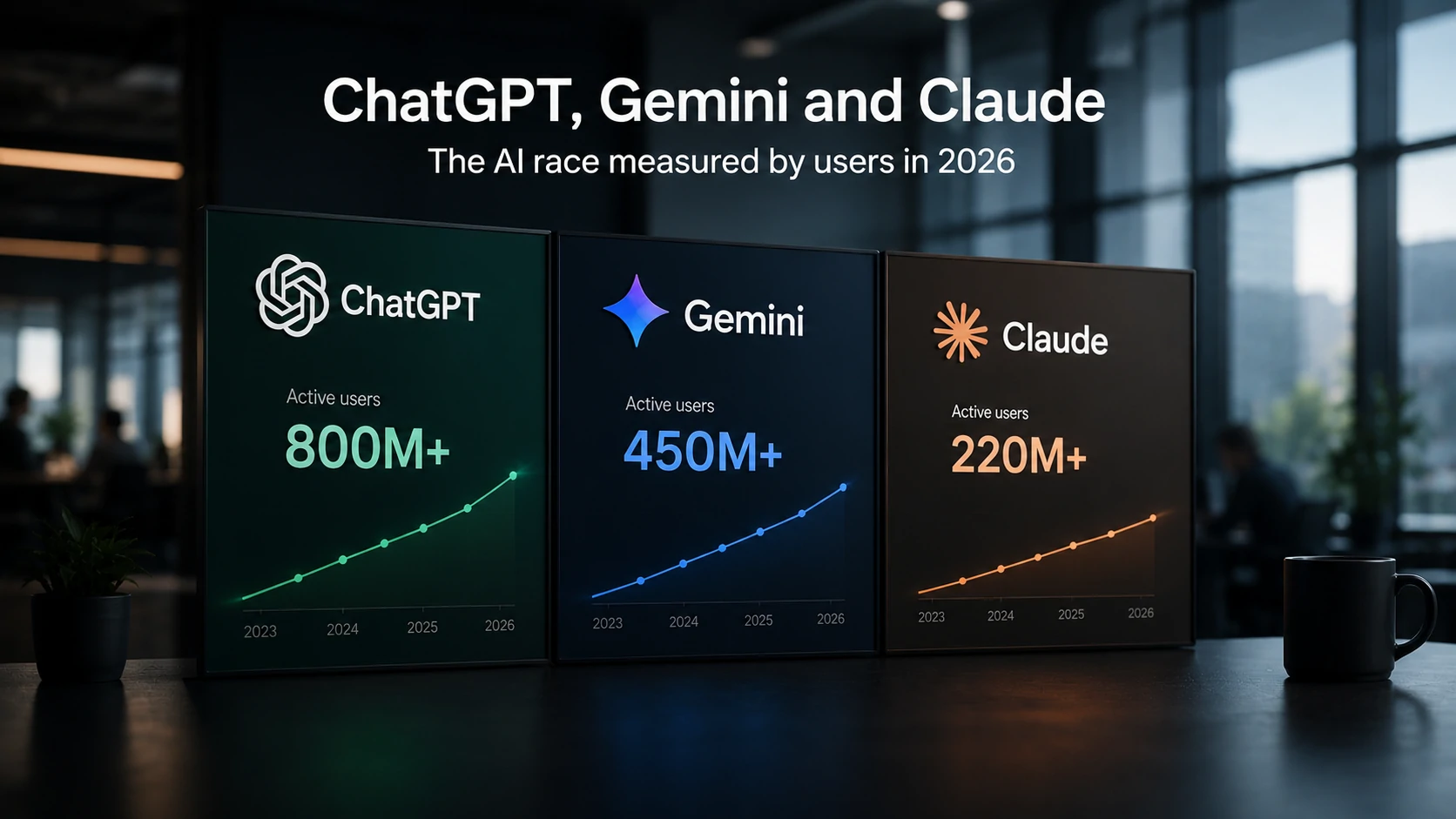 Comparação entre ChatGPT, Gemini e Claude