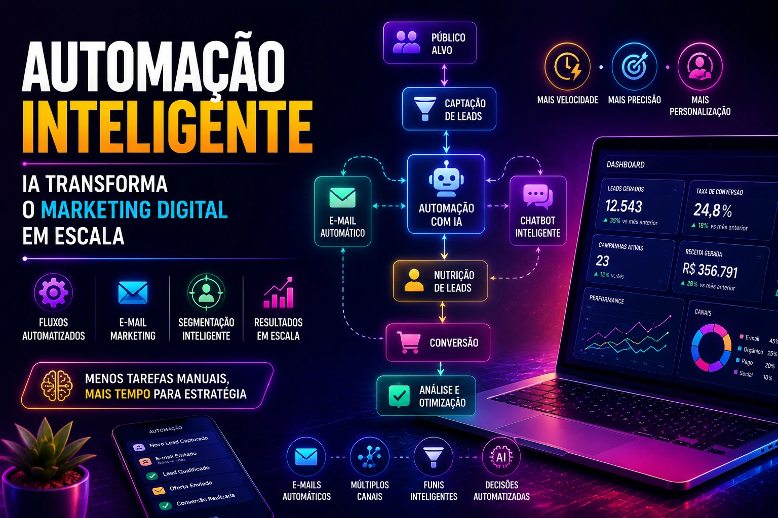 Automação inteligente já faz parte da rotina de marketing e vendas