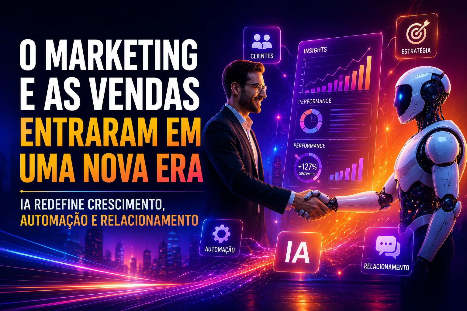 O futuro das vendas será baseado em automação, dados e inteligência artificial