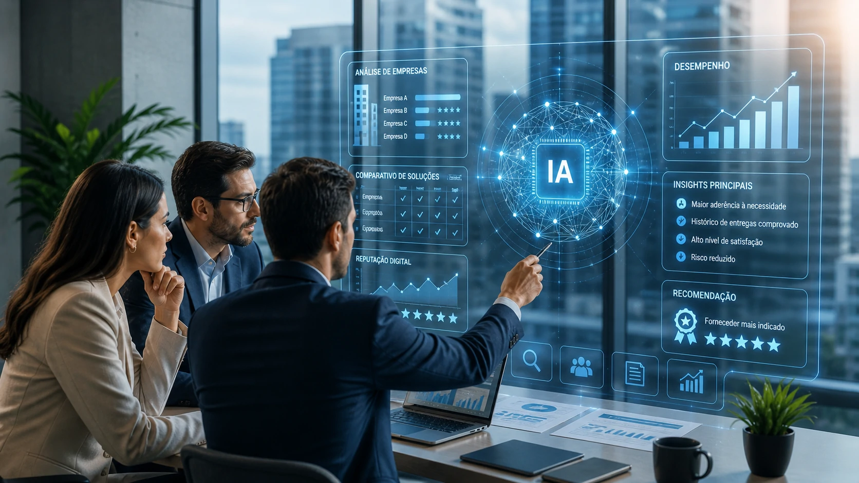 Profissional de marketing analisando dados e estratégias digitais em 2026