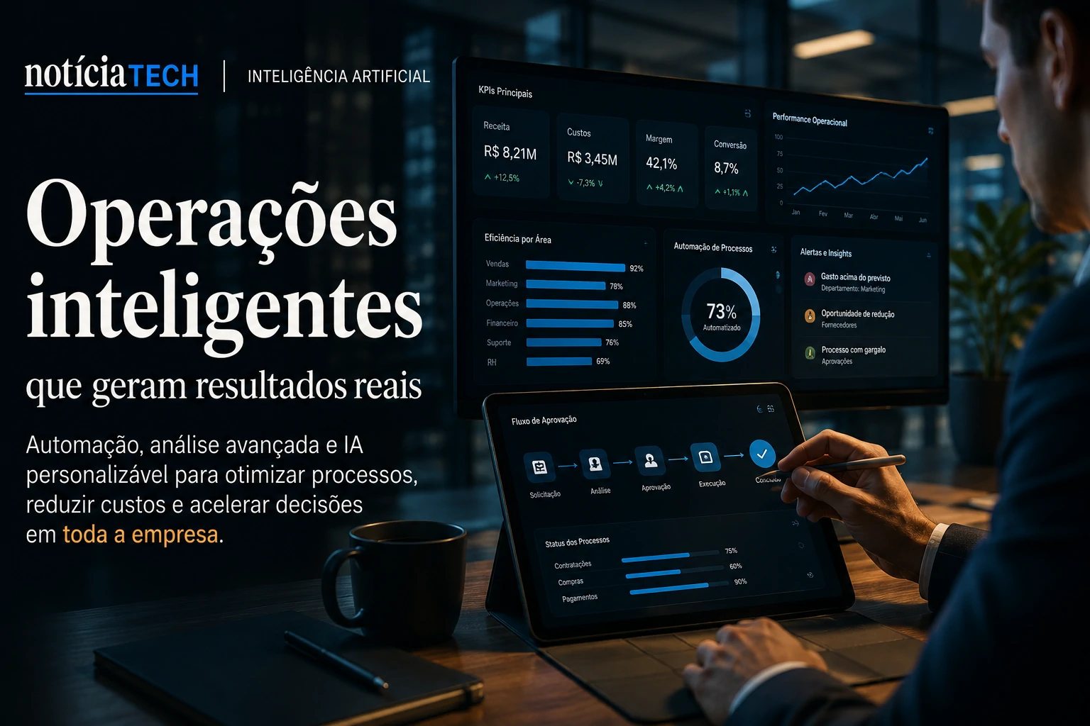 Ecossistema corporativo integrado por IA