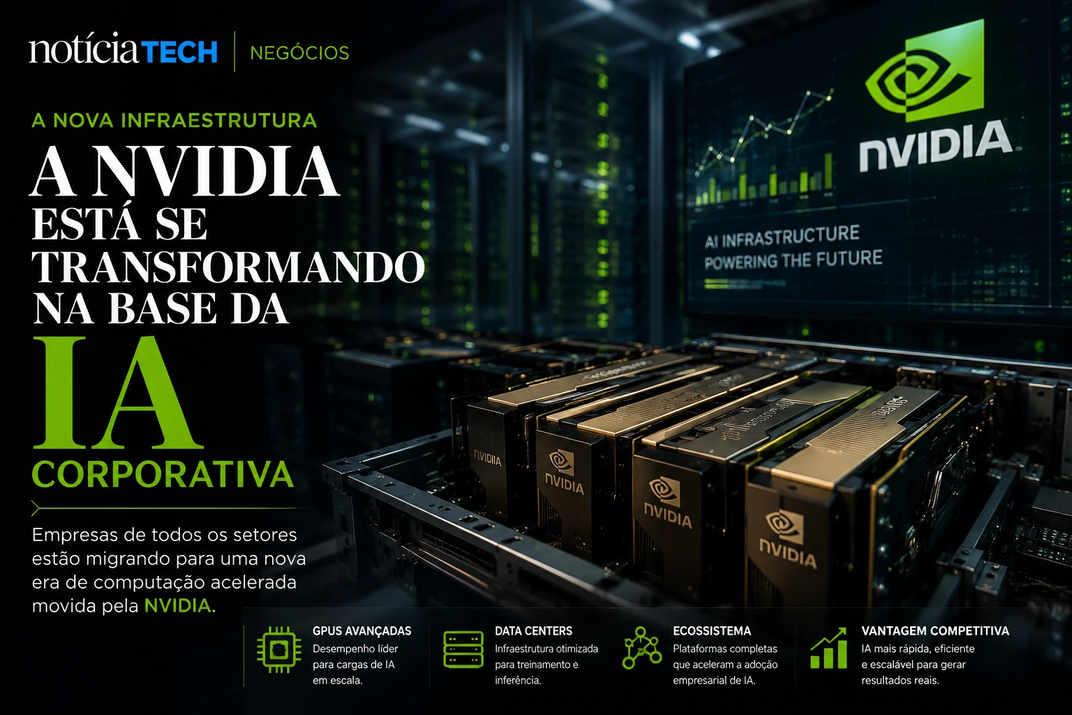 Infraestrutura corporativa de IA movida pela NVIDIA