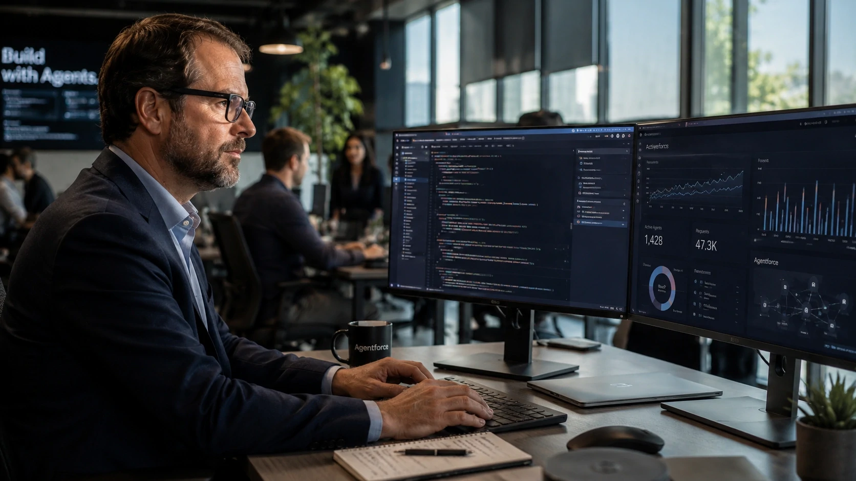 Agentes de IA corporativos influenciando operações empresariais