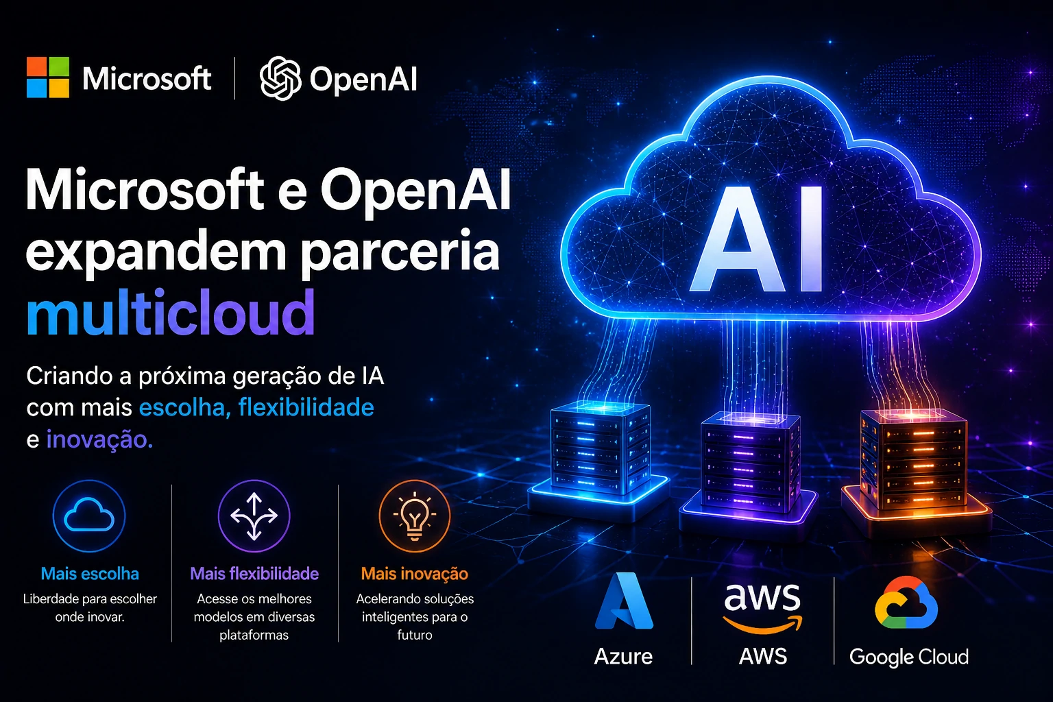 Microsoft e OpenAI redefinem parceria e inauguram nova fase da IA corporativa