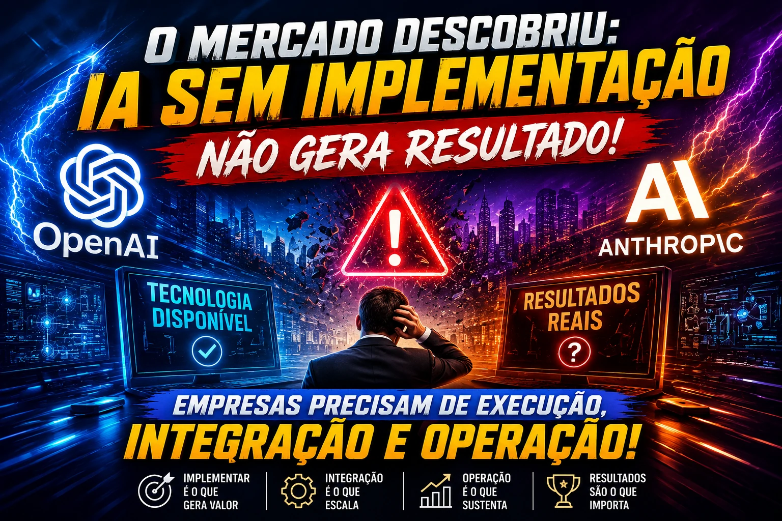 Implementação prática de IA dentro das operações empresariais
