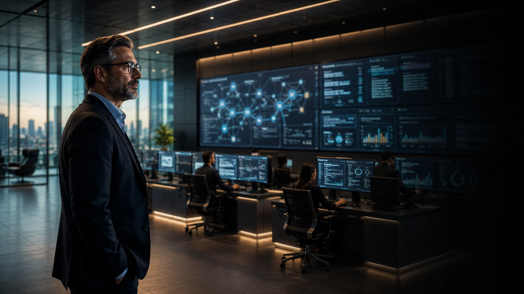 Agentes de IA operando plataformas SaaS corporativas
