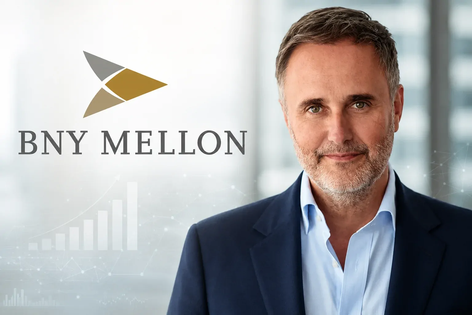 Robin Vince, CEO of BNY, in a corporate environment related to artificial intelligence