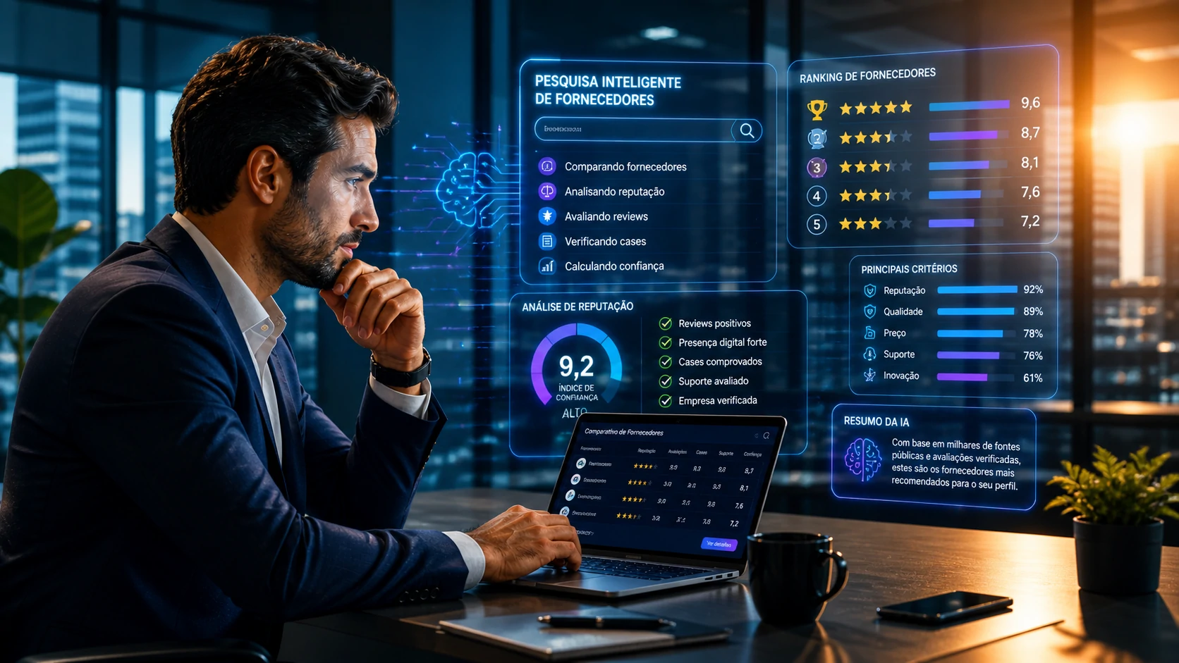Empresa invisível para mecanismos de IA